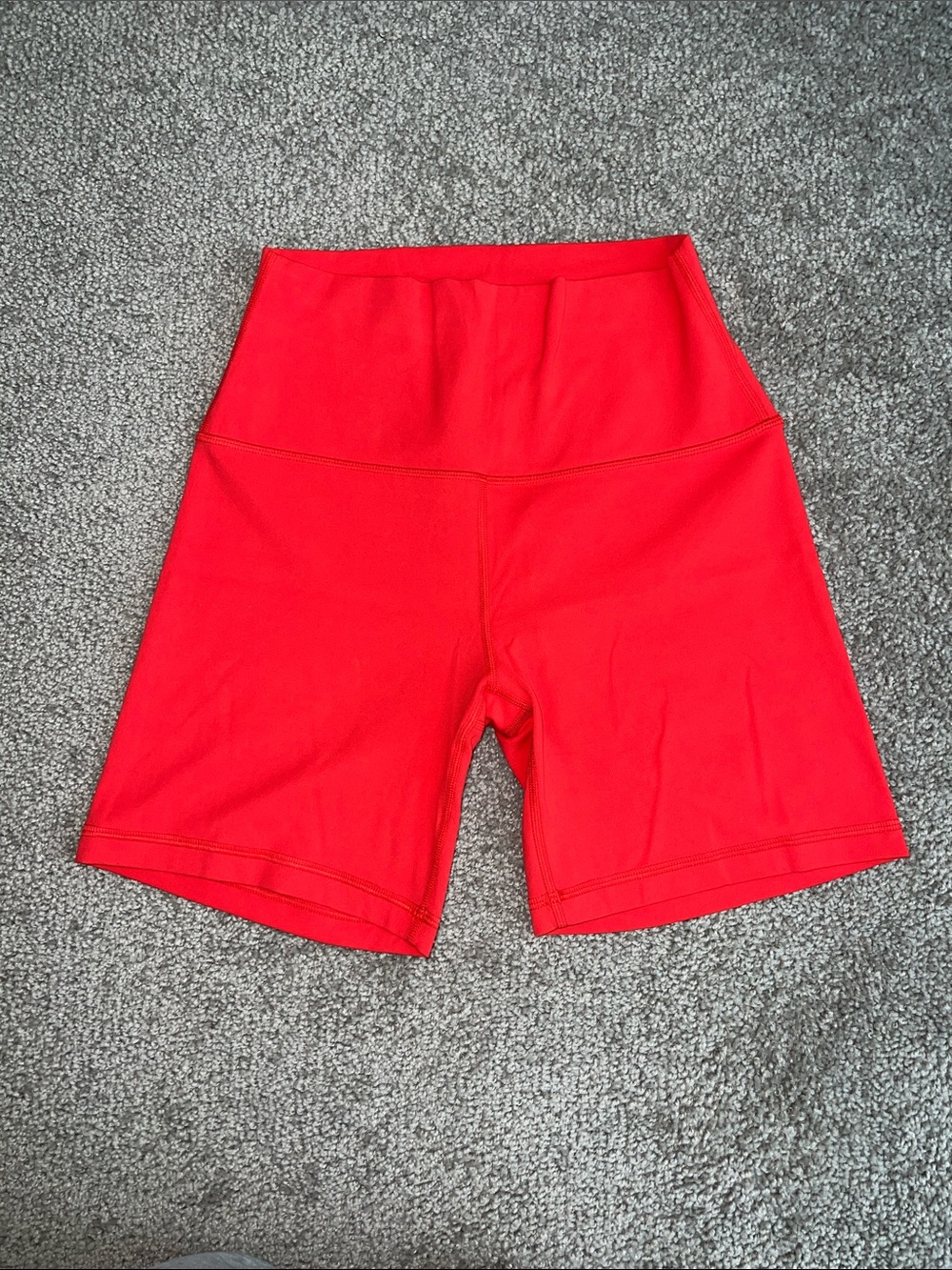 CRZ YOGA High-Waist Red Bike Shorts